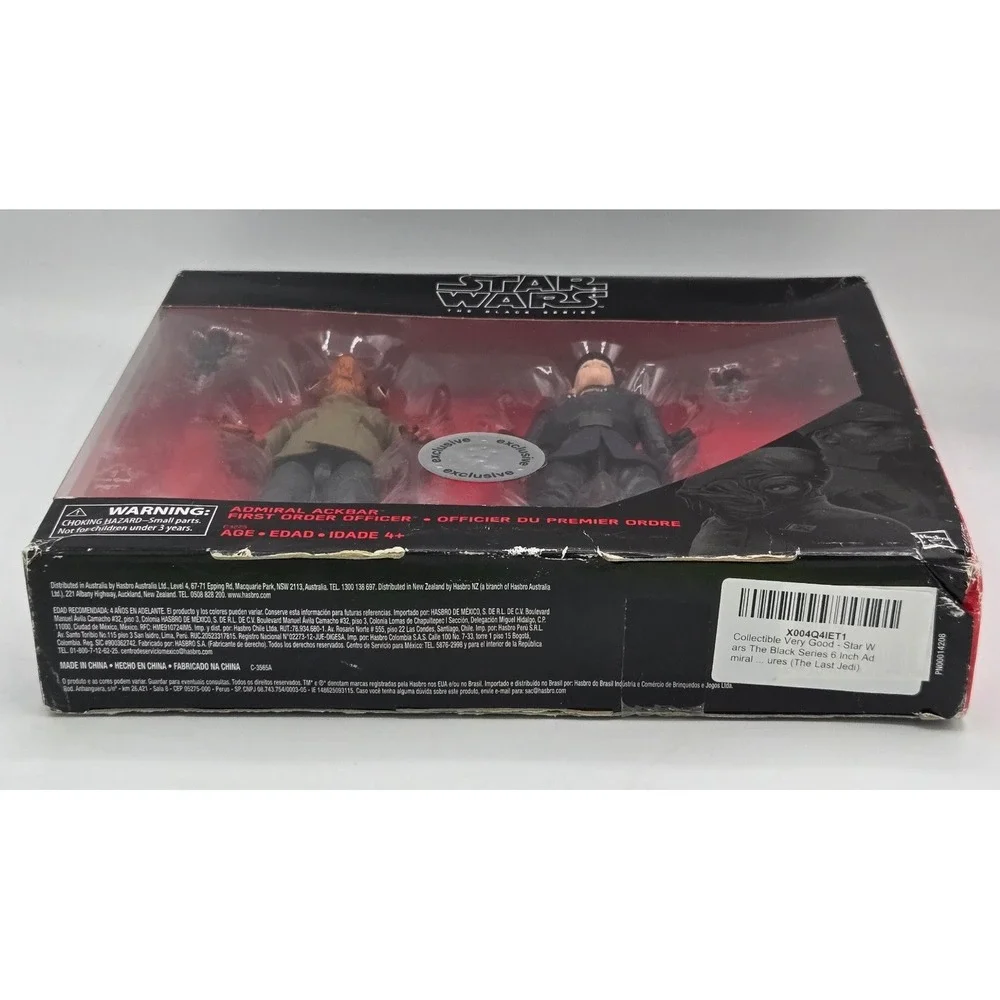 Star Wars The Black Series Admiral Ackbar & First Order Officer Toys 